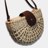 Sac en Paille Bandoulière | Sac India Beige