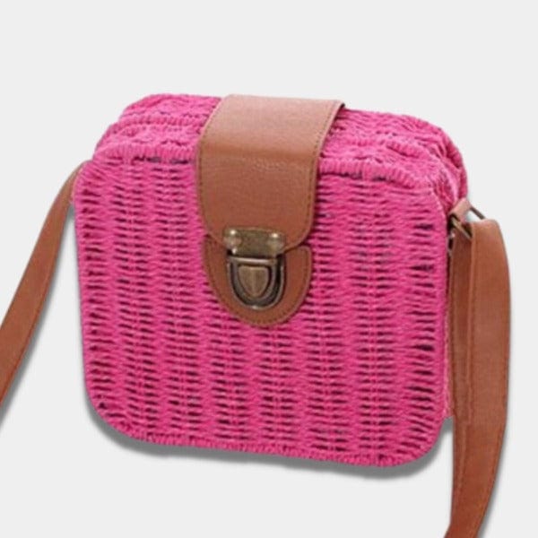 Sac en Paille carré | sac Maya Rose