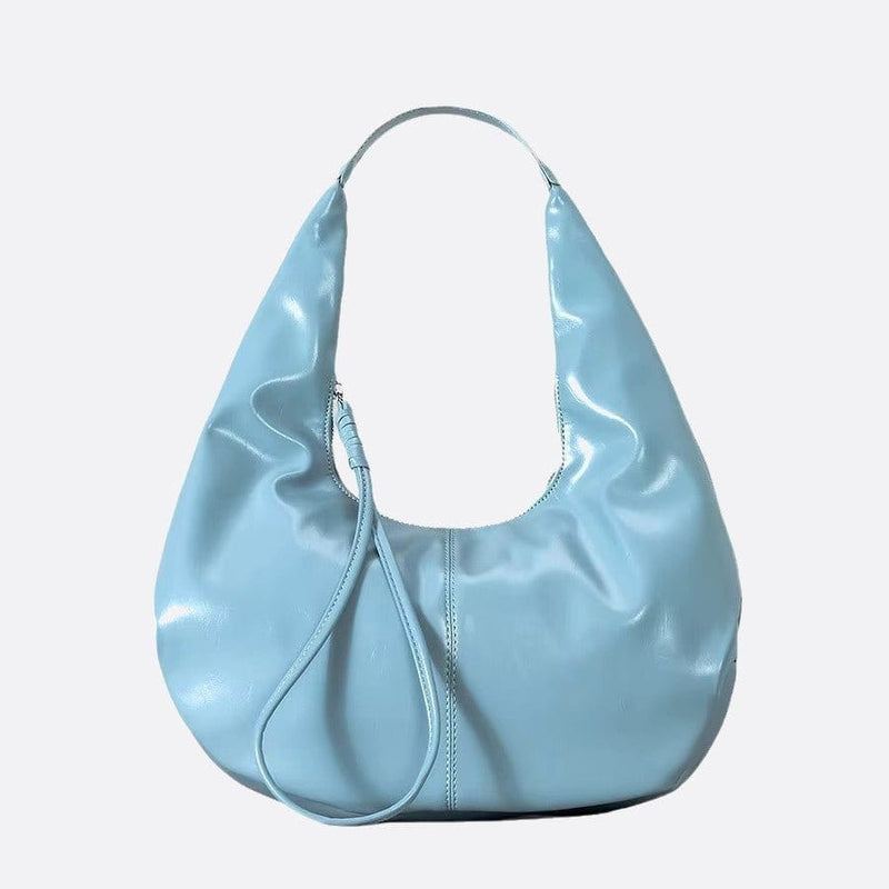 Sac hobo en cuir de qualité | Nina Sac Bleu ciel