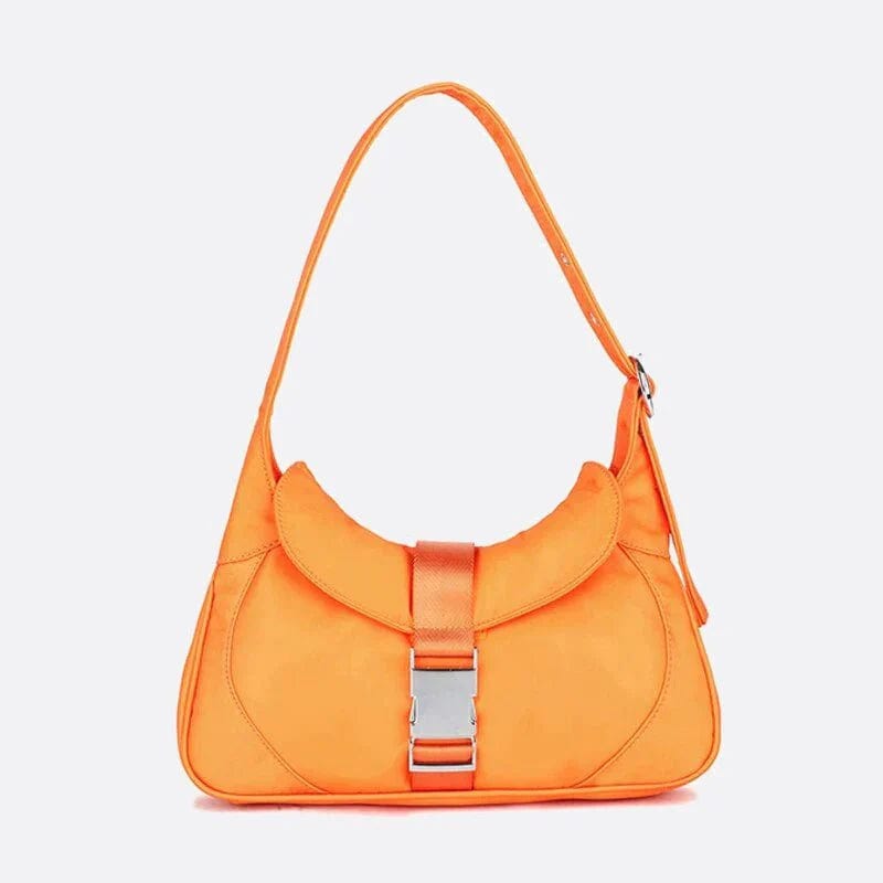 Sac Hobo en Nylon Signature | Nina Sac Jaune moutarde