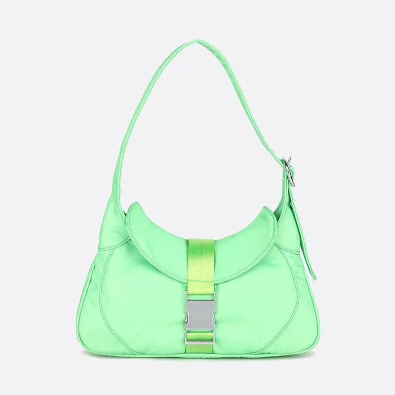 Sac Hobo en Nylon Signature | Nina Sac Vert d eau