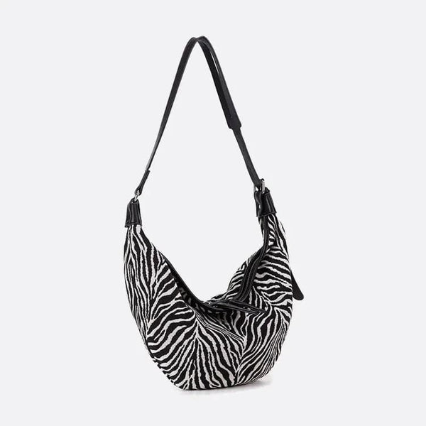Sac Hobo Zèbre - Style Sauvage | Nina Sac