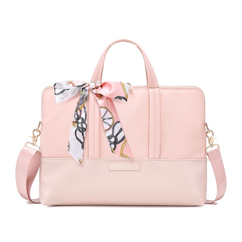 Sac Ordinateur Femme Chic et Luxueux - Bandoulière | Nina Sac Rose