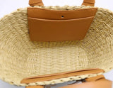 Sac Panier Paille & Cuir | Nina Sac