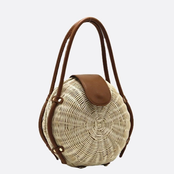 Sac Rond en Rotin | Nina Sac