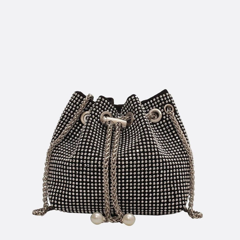 Sac Seau Bandoulière Étincelant | Nina Sac Argenté