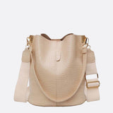 Sac Seau Croco Luxe | Nina Sac Beige