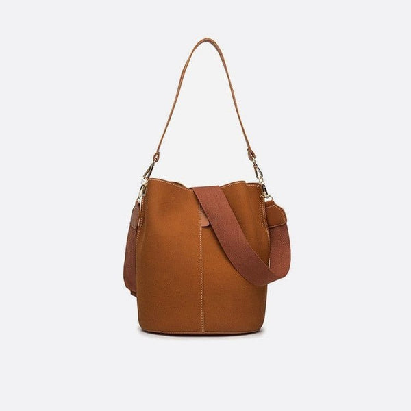 Sac Seau en Cuir Brossé - Style Confort | Nina Sac