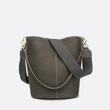 Sac Seau en Cuir Brossé - Style Confort | Nina Sac Vert foncé