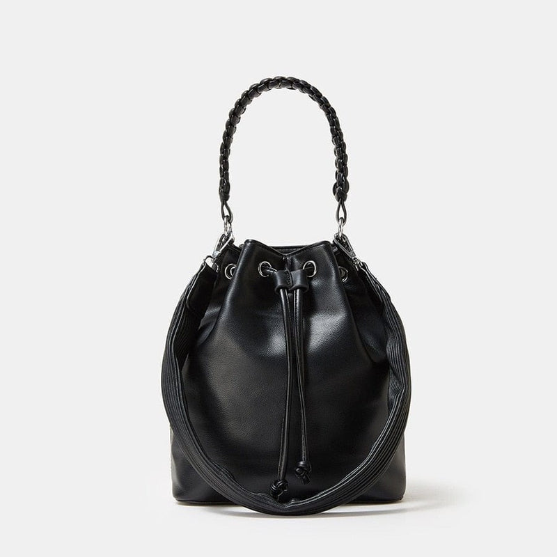 Sac Seau en Cuir de Luxe | Nina Sac Noir