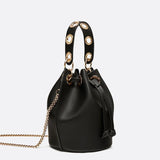 Sac Seau en Cuir Mini | Nina Sac Noir