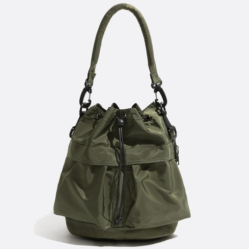 Sac Seau Nylon Trendy | Nina Sac Vert foncé