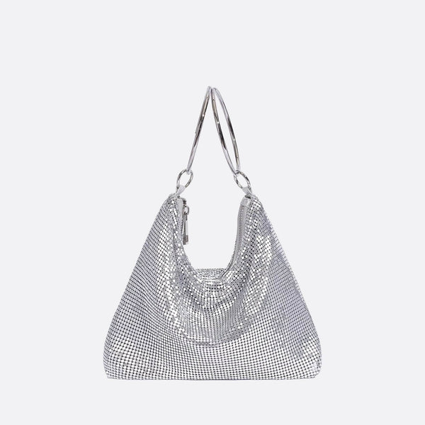 Sac Soirée Silver Glam | Nina Sac