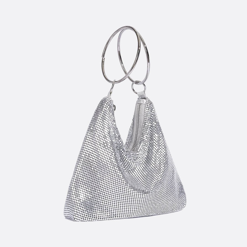 Sac Soirée Silver Glam | Nina Sac