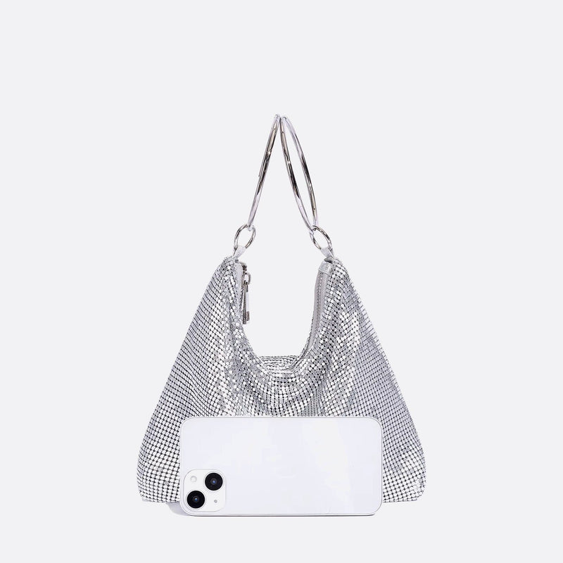 Sac Soirée Silver Glam | Nina Sac