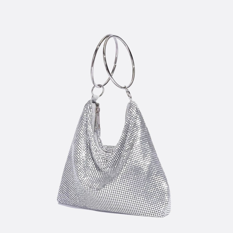 Sac Soirée Silver Glam | Nina Sac