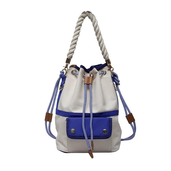 Sac Week end Femme Bandoulière Toile | Nina Sac Bleu