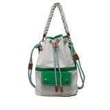 Sac Week end Femme Bandoulière Toile | Nina Sac Vert