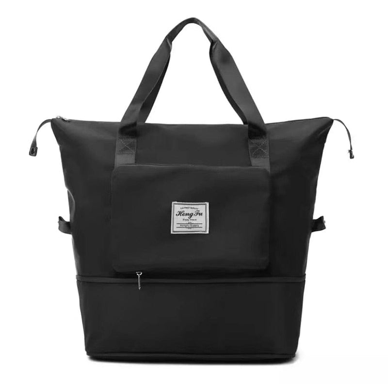 Sac Week-end Femme Pliable et Étanche | Nina Sac Noir