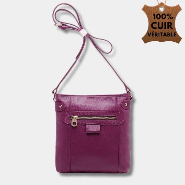 Sacoche femme avec Bandoulière | sac Manon Mauve