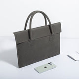 Sacoche Luxe en Forme d'Enveloppe pour Ordinateur Femme | Nina Sac Gris foncé / 12 pouces