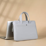 Sacoche Ordinateur Femme Pratique avec Sangle de Bagages - Style & Fonction | Nina Sac Gris / 13-13.3 pouces