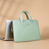 Sacoche Ordinateur Femme Pratique avec Sangle de Bagages - Style & Fonction | Nina Sac Vert / 13-13.3 pouces