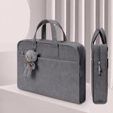 Sacoche pour Ordinateur Femme avec Compartiment Rembourré | Nina Sac Gris / 12-13 pouces