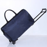 Valise Pliable à Roulettes - Pratique et Compact | Nina Sac Bleu foncé