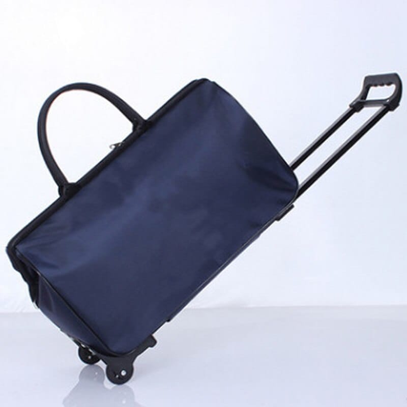 Valise Pliable à Roulettes - Pratique et Compact | Nina Sac Bleu foncé