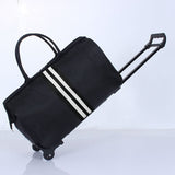 Valise Pliable à Roulettes - Pratique et Compact | Nina Sac Noir et blanc