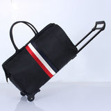 Valise Pliable à Roulettes - Pratique et Compact | Nina Sac Rouge et blanc
