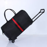 Valise Pliable à Roulettes - Pratique et Compact | Nina Sac Rouge et bleu